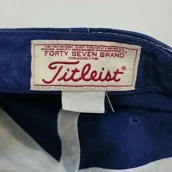 Titleist Mens MLB Texas Rangers Hat Wt/Blue One Size Baseball Cap Discoloration - Picture 6 of 7